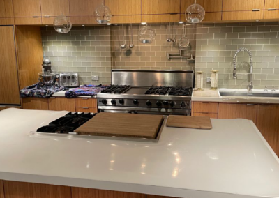 Colorful ingredients displayed on a kitchen countertop