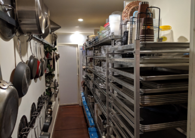 Assortment of cooking tools and utensils in a kitchen