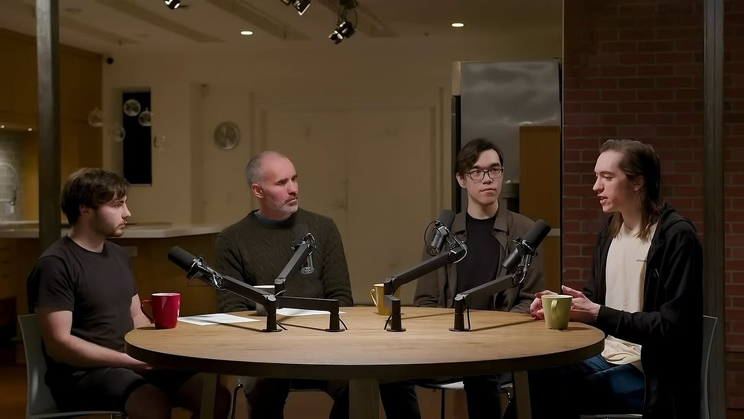 Podcast studio professional environment